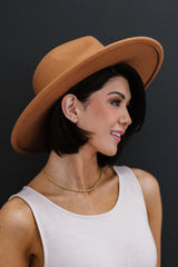 Women's Comfortable Lightweight Stylish Khaki Fedora Hat - Fashlot