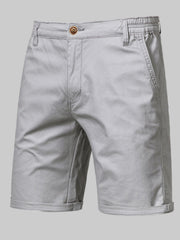 Men's Casual Elastic Waist Shorts with Pockets - Fashlot