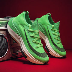 Green Men’s Air Cushion Running Shoes – Lightweight, Breathable, High-Performance Sneakers - Fashlot