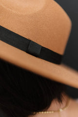 Women's Comfortable Lightweight Stylish Khaki Fedora Hat - Fashlot