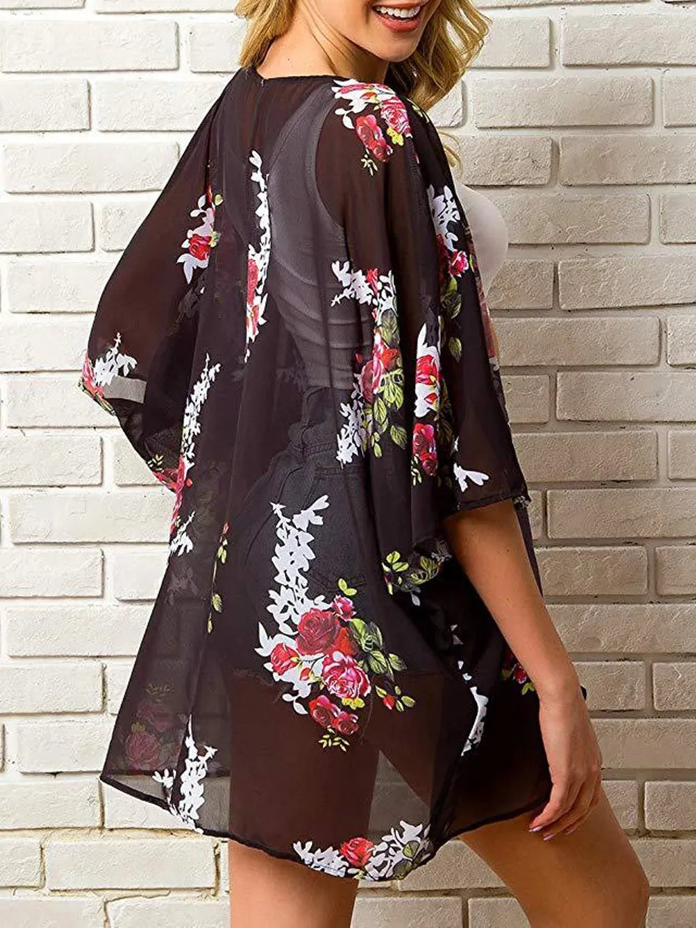 Open Front Half Sleeve Cover-Up – Light, Breezy & Beach-Day Ready - Fashlot