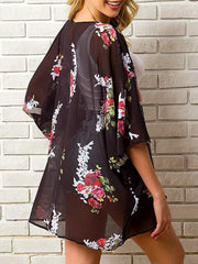 Open Front Half Sleeve Cover-Up – Light, Breezy & Beach-Day Ready - Fashlot