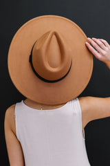 Women's Comfortable Lightweight Stylish Khaki Fedora Hat - Fashlot