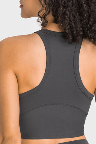 Racerback Cropped Sports Tank for Women – Lightweight Gym & Yoga Top - Fashlot