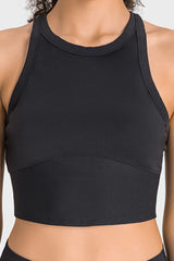 Racerback Cropped Sports Tank for Women – Lightweight Gym & Yoga Top - Fashlot