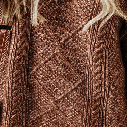 Close-up of a brown textured fabric with intricate patterns - Fasllot