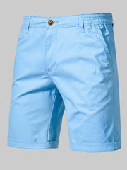 Men's Casual Elastic Waist Shorts with Pockets - Fashlot
