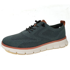 Lightweight Woven Mesh Lace-Up Casual Men’s Shoes – Everyday Comfort with Effortless Style - Fashlot