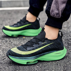 Black Men’s Air Cushion Running Shoes – Lightweight, Breathable, High-Performance Sneakers - Fashlot