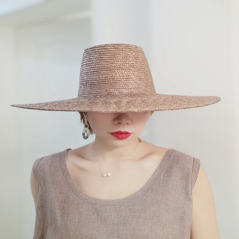 Women’s Big Brim Straw Hat – Easy Summer Style with Sun Protection - Fashlot