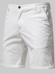 Men's Casual Elastic Waist Shorts with Pockets - Fashlot