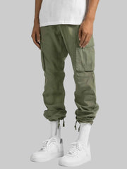 Men’s Full Size Drawstring Cargo Green Pants – Built for Comfort & Everyday Wear - Fashlot