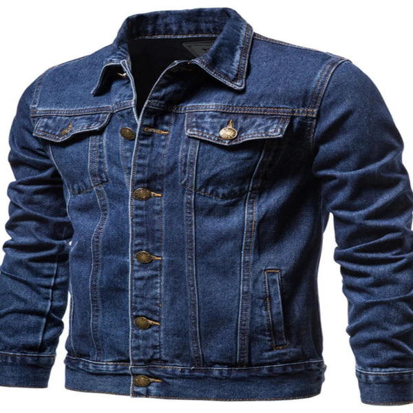 Men’s MW Button Down Long Sleeve Denim Jacket – Rugged Style & Everyday Comfort - Fashlot