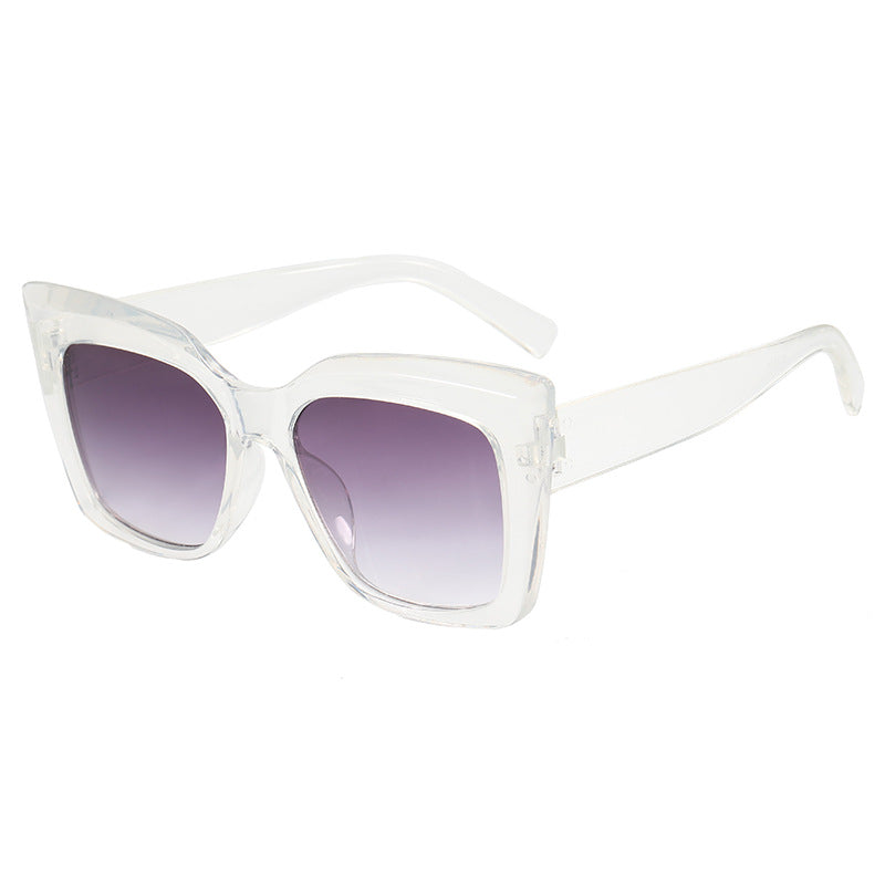 New Transparent Large Frame Retro Fashion Sunglasses – Bold, Trendy & Unisex - Fashlot