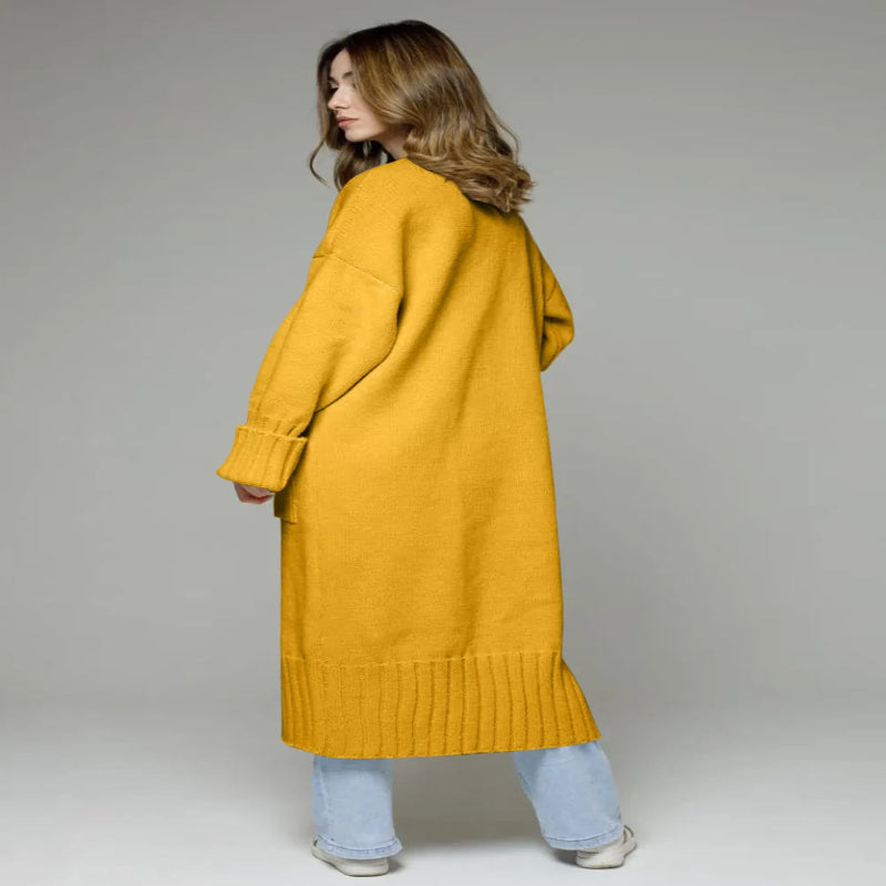 Pocketed Open Front Dropped Shoulder Cardigan for Women - Fashlot