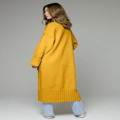 Pocketed Open Front Dropped Shoulder Cardigan for Women - Fashlot