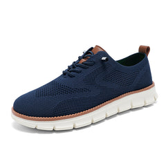 Lightweight Woven Mesh Lace-Up Casual Men’s Shoes – Everyday Comfort with Effortless Style - Fashlot