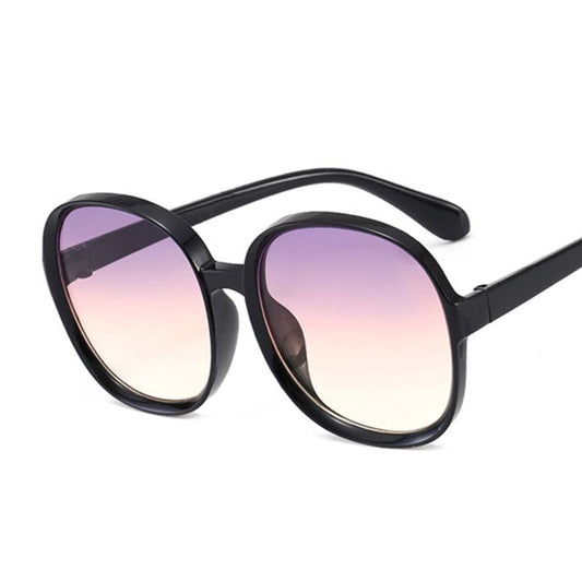 Retro Oversized Round Frame Sunglasses – Timeless Fashion; Everyday Protection - Fashlot