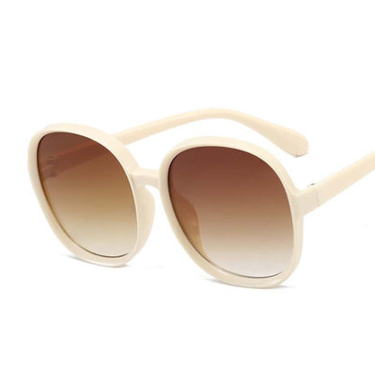 Retro Oversized Round Frame Sunglasses – Timeless Fashion; Everyday Protection - Fashlot