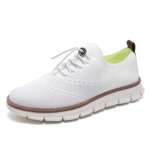 Lightweight Woven Mesh Lace-Up Casual Men’s Shoes – Everyday Comfort with Effortless Style - Fashlot