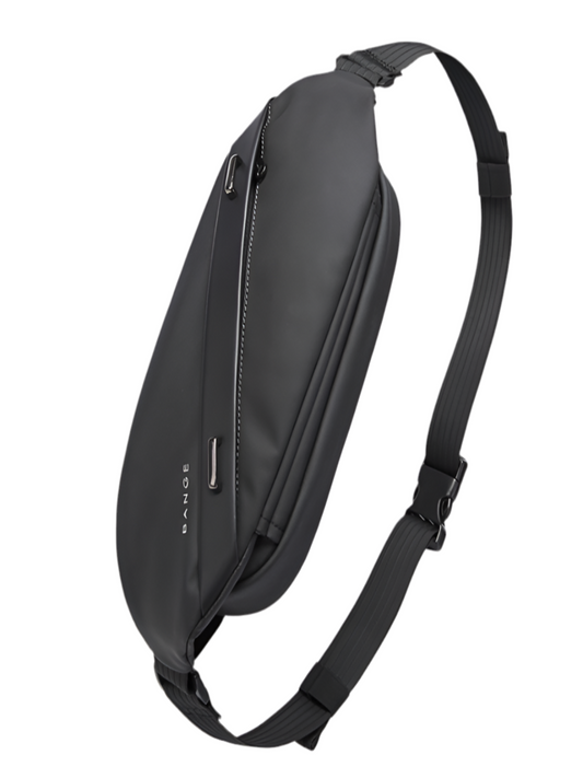 Black Outdoor Sport Men’s Sling Bag – Waterproof, Versatile & Large Capacity - Fashlot