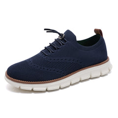 Lightweight Woven Mesh Lace-Up Casual Men’s Shoes – Everyday Comfort with Effortless Style - Fashlot