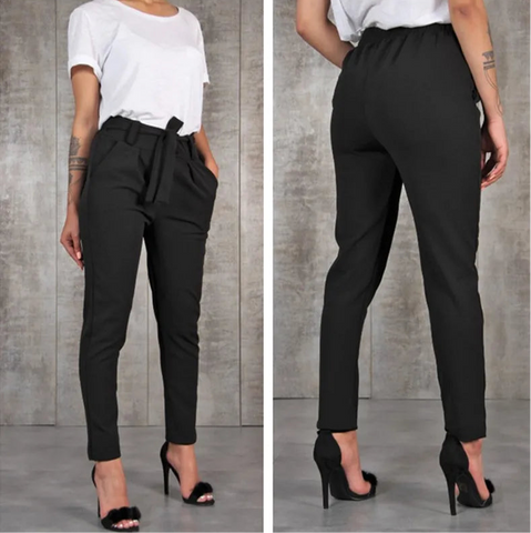 Women’s High-Waist Slim Fit Pants – Work, Travel, Business, Casual - Fashlot