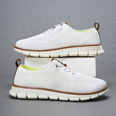 Lightweight Woven Mesh Lace-Up Casual Men’s Shoes – Everyday Comfort with Effortless Style - Fashlot