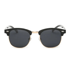 Unisex Retro Polarized Sunglasses – Semi-Rimless, UV400, Classic Style - Fashlot 