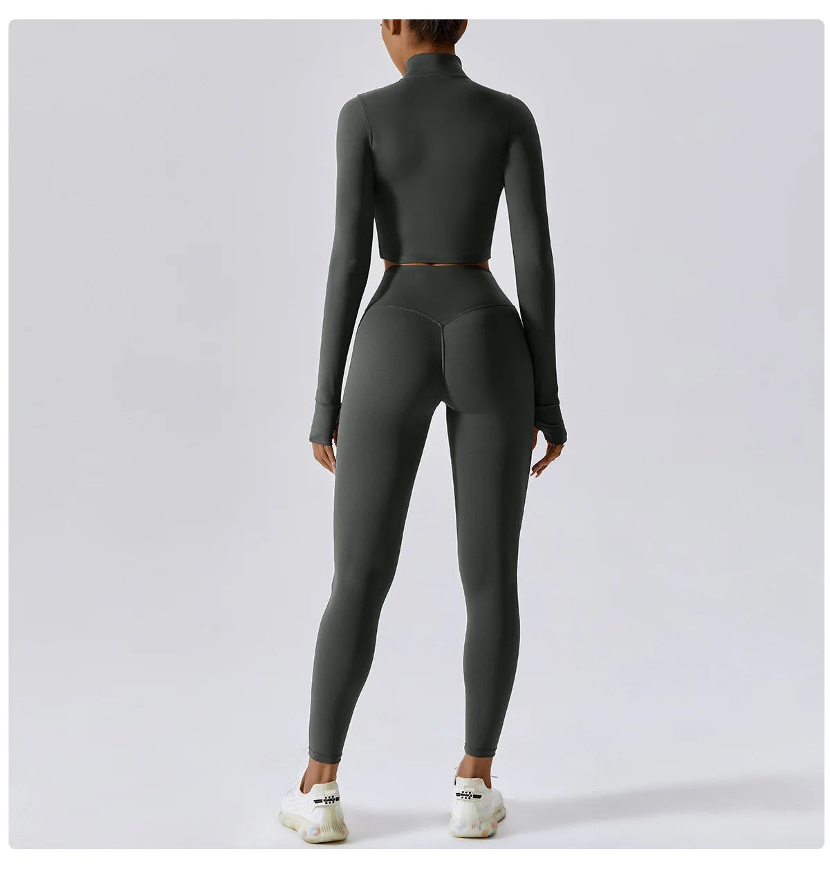 Women’s 3 Piece Tracksuit Ash Pants Set – Quick Dry, High Waist, Breathable Activewear - Fashlot