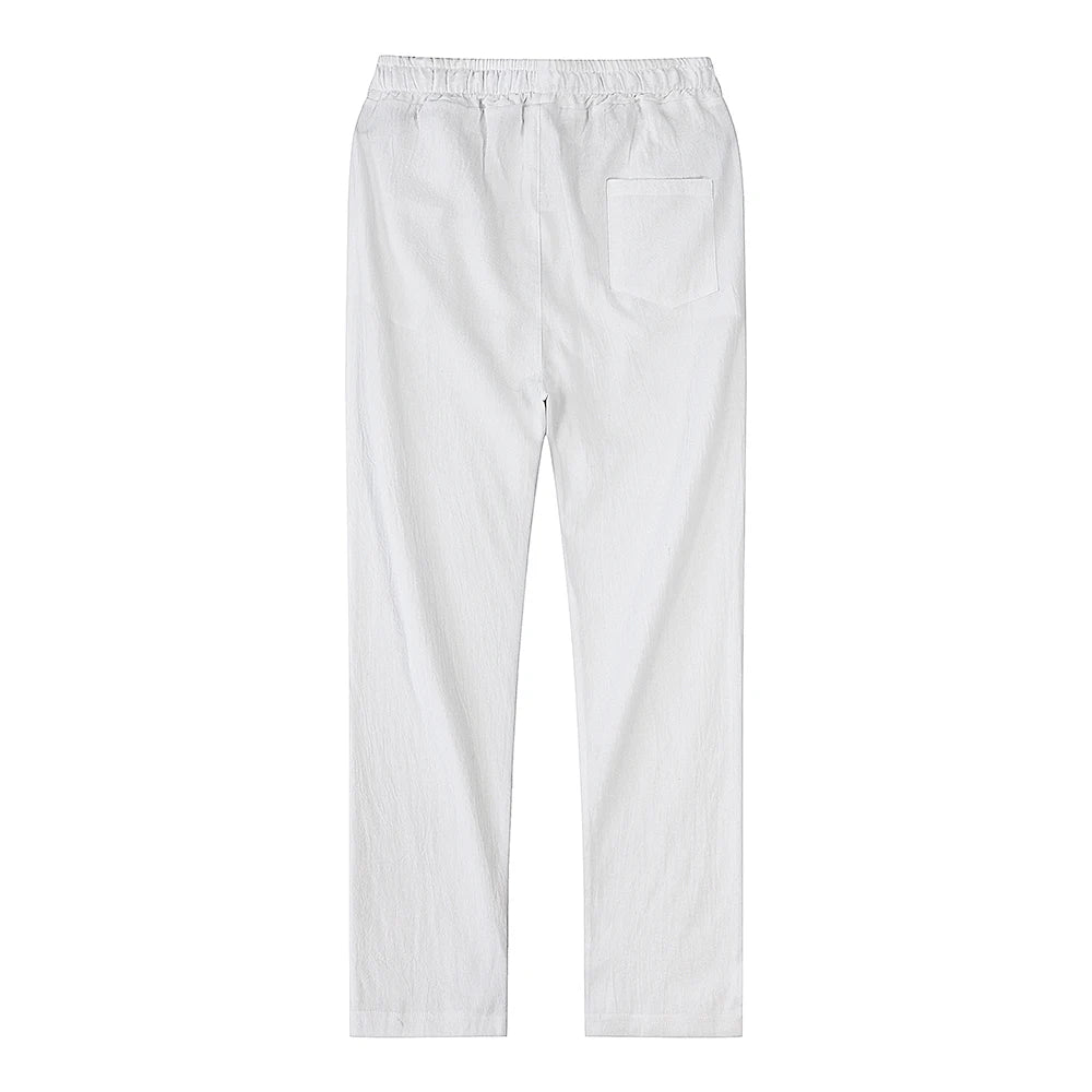 Men's Linen Drawstring Pants - Fashlot