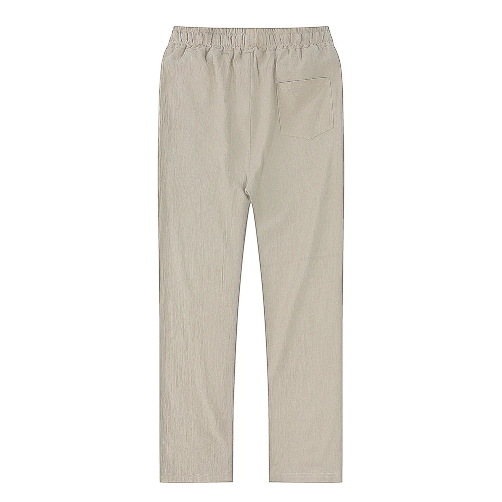 Men's Linen Drawstring Pants - Fashlot