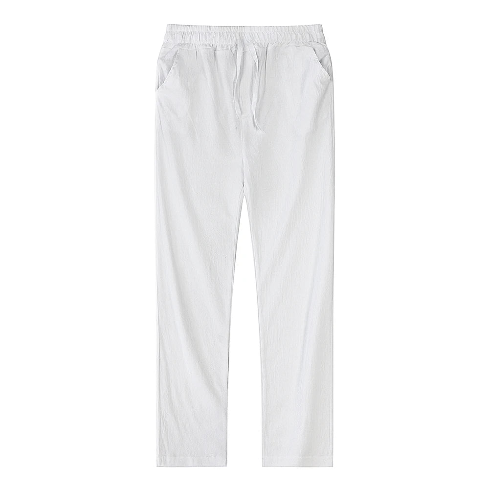 Men's Linen Drawstring Pants - Fashlot