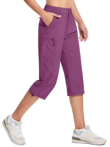 Women’s Quick-Dry Capri Hiking Shorts – Lightweight, Athletic, and Ready for the Outdoors - Fashlot