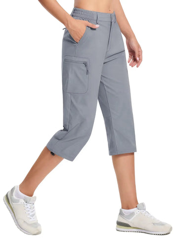 Women’s Quick-Dry Capri Hiking Shorts – Lightweight, Athletic, and Ready for the Outdoors - Fashlot