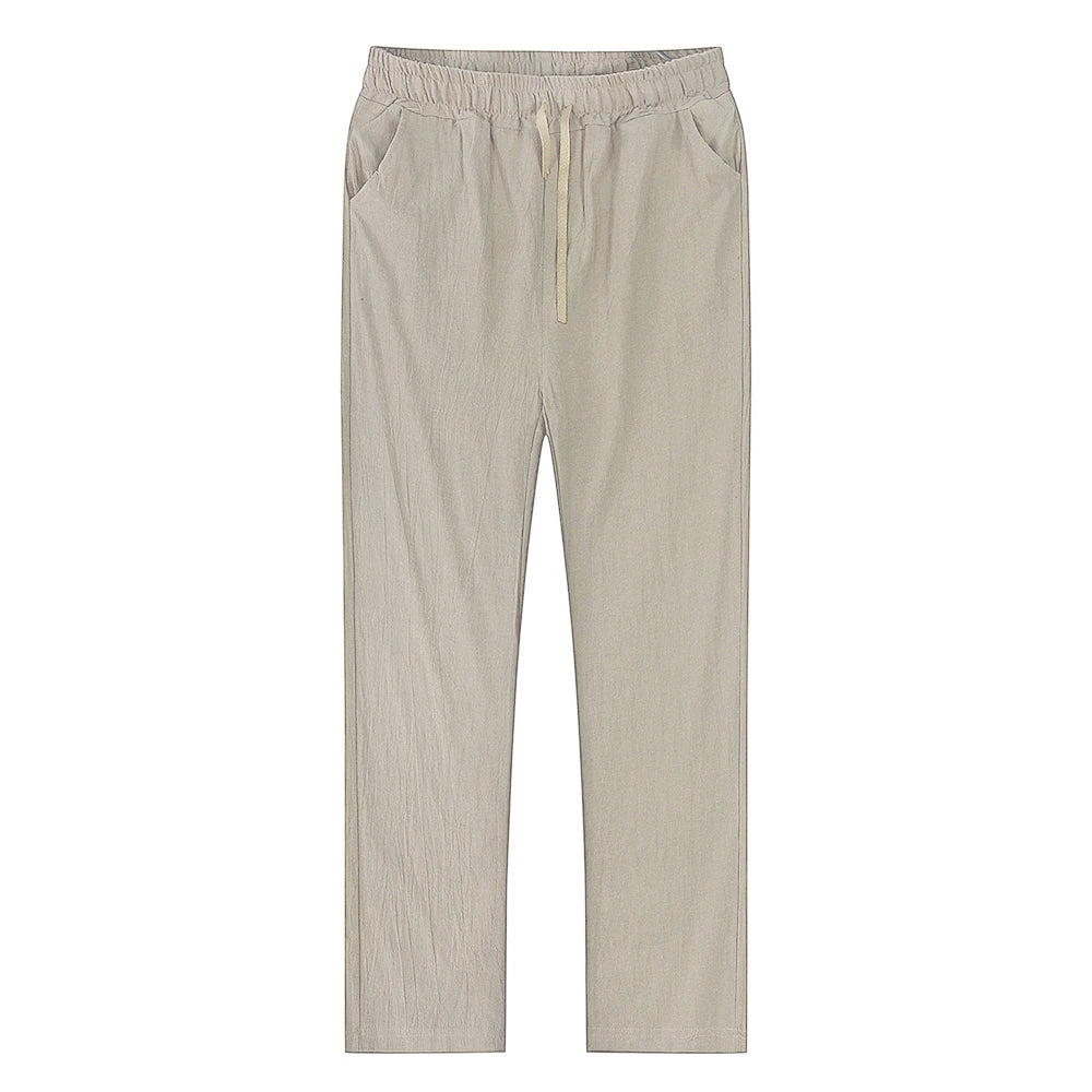 Men's Linen Drawstring Pants - Fashlot