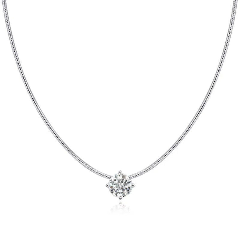 18k White Gold Pandent Necklace for Women - Fashlot