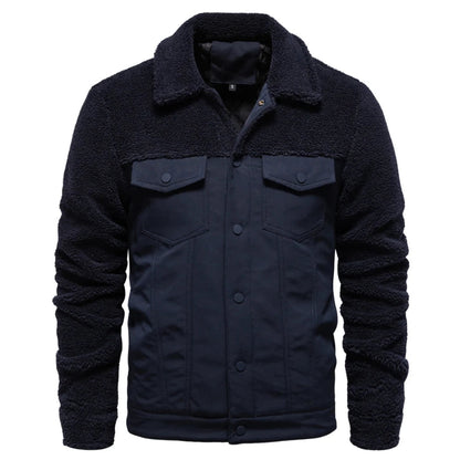 Men’s Autumn Winter Sherpa Fleece Jacket – Warm, Stylish & Comfortable - Fashlot