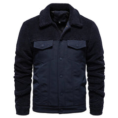 Men’s Autumn Winter Sherpa Fleece Jacket – Warm, Stylish & Comfortable - Fashlot
