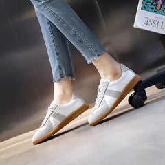 Women’s Genuine Leather Lace-Up Shoes – Durable, Comfortable, Casual - Fashlot