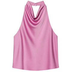 Orchid Pink halter top on a white background - Fashlot