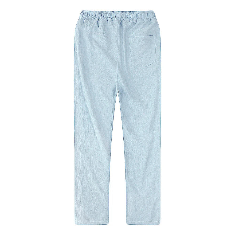 Men's Linen Drawstring Pants - Fashlot
