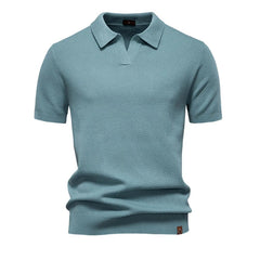 Slate blue polo shirt on a white background - Fashlot