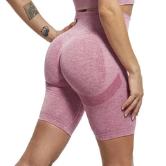 Women High Waisted Fitness Yoga Sports Gym Seamless Push Up Butt Summer Workout Shorts - Fashlot