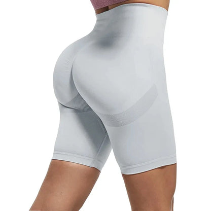 Women High Waisted Fitness Yoga Sports Gym Seamless Push Up Butt Summer Workout Shorts - Fashlot
