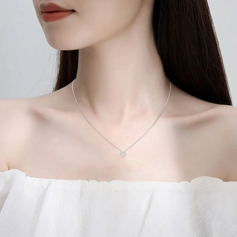 18k White Gold Pandent Necklace for Women - Fashlot