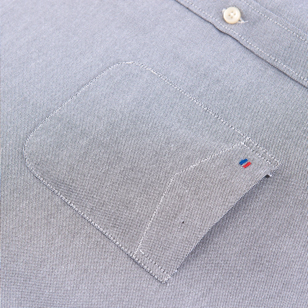 Men’s Oxford Long Sleeve Shirt – Casual Button-Down, Embroidered, Workwear Style - Fashlot