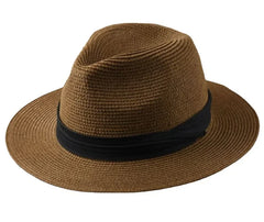 Summer Plus Size Panama Straw Hat – Classic Wide Brim Sun Protection - Fashlot