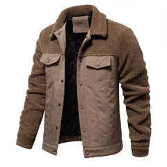 Men’s Autumn Winter Sherpa Fleece Jacket – Warm, Stylish & Comfortable - Fashlot