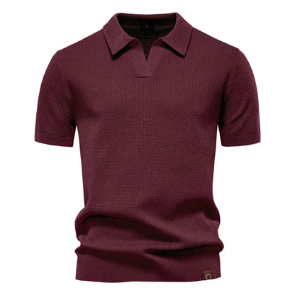 burgundy polo shirt on a white background - Fashlot